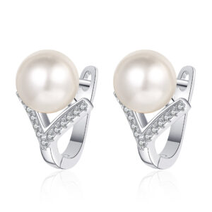 Freshwater Pearl Drop Earrings 925 Sterling Silver Cultured Pearls Dangle Earrings Wedding Anniversary Jewelry Gifts for Women Wife Bride