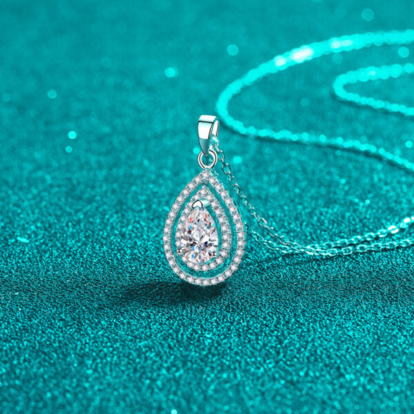 Heart Necklace for Women Gift for Her Heart Pendent 925 Sterling Silver Dance Necklace for Anniversary Christmas Valentines - Image 3