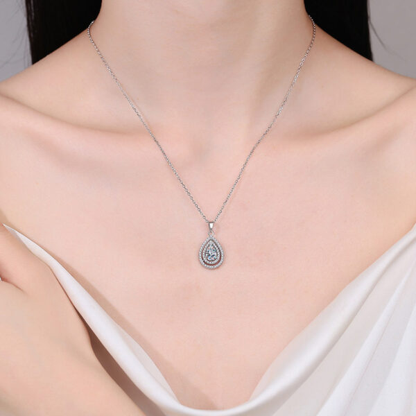 Heart Necklace for Women Gift for Her Heart Pendent 925 Sterling Silver Dance Necklace for Anniversary Christmas Valentines - Image 6