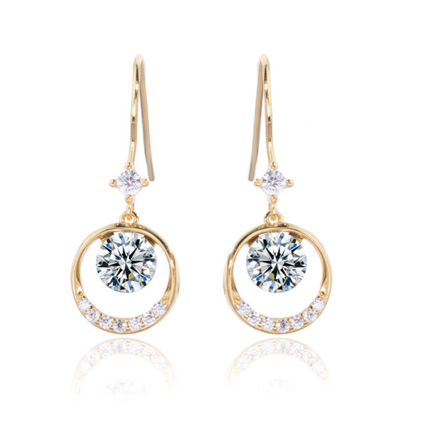 Moissanite Earrings, Birthday Gifts for Her, Simulated Diamond Stud Earrings for Women, 925 Sterling Silver Studs Jewelry Gift for Anniversary Christmas