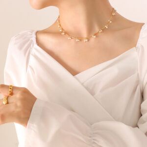 Natural freshwater pearl necklace for Women Girls