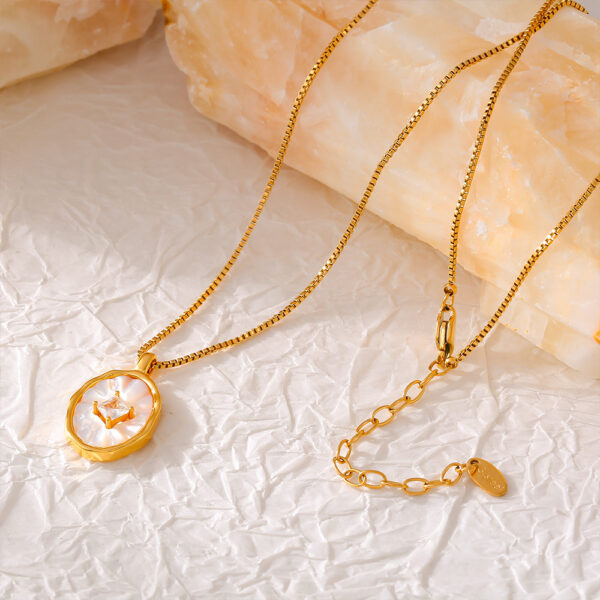 Layered Choker Necklace for Women Collarbone Chain Necklace for Women to Bring Good Luck - Image 3